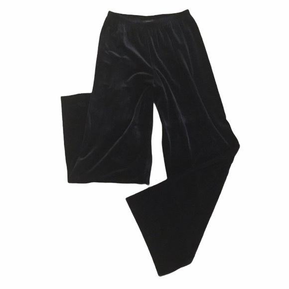 BCBGMaxAzria Pants - NWT BCBGMAXAZRIA Velvet Pull On Black Pants Large